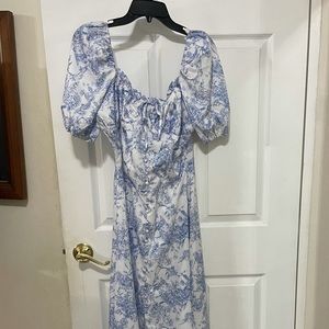 Missguided Floral Midi Dress NWT US 4